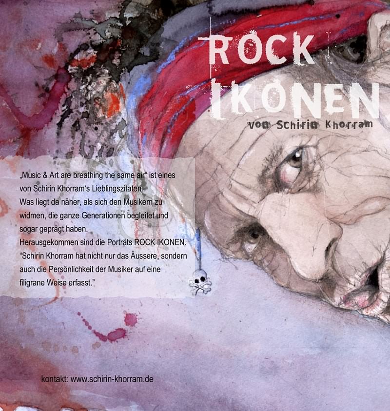 Rock Ikonen Flyer Schirin Khorram Vorderseite