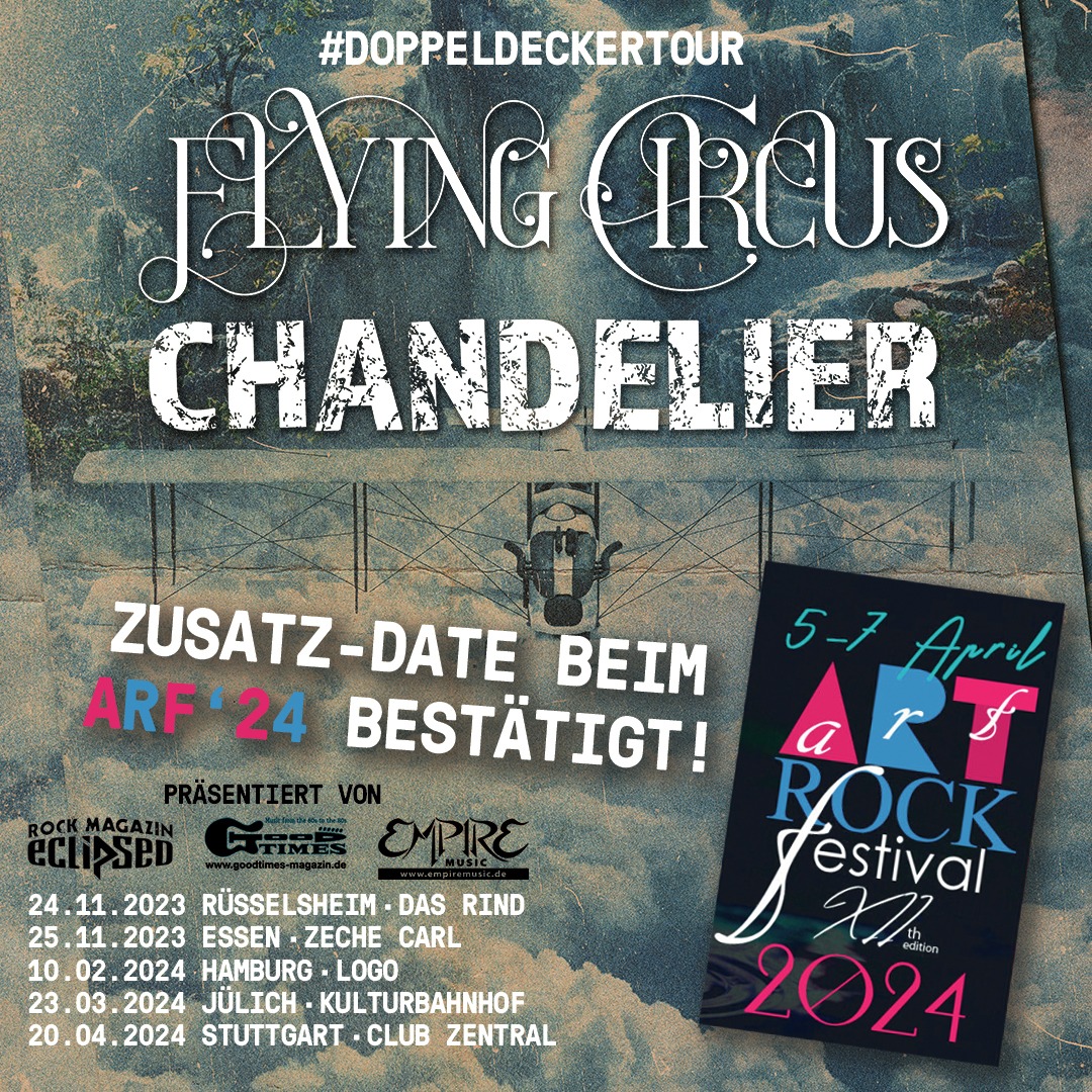 Flying Circus auf 'Doppeldeckertour' zusammen mit Chandelier